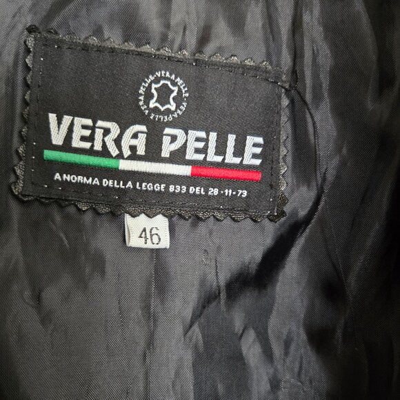 Italian Leather Bomber Jacket - Picture 3 of 8